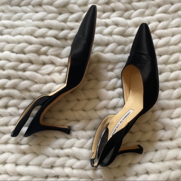 Manolo Blahnik Black Heels - Picture 2 of 9